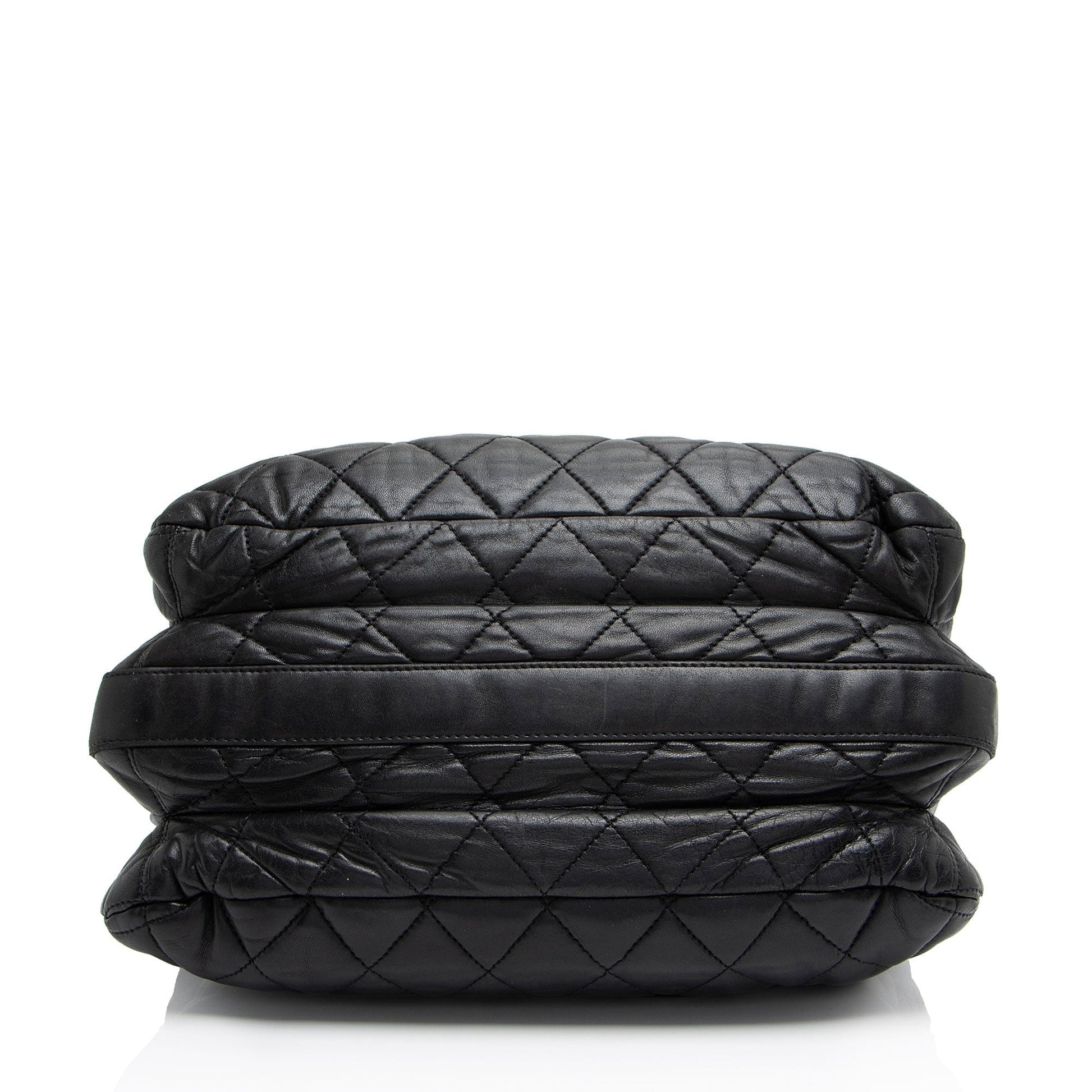 Chanel Lambskin 3 Accordion Maxi Flap Bag