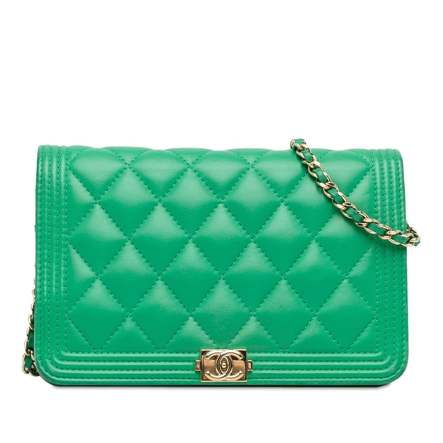 Chanel Lambskin Boy Wallet On Chain (SHG-UIsk0U) Crossbody