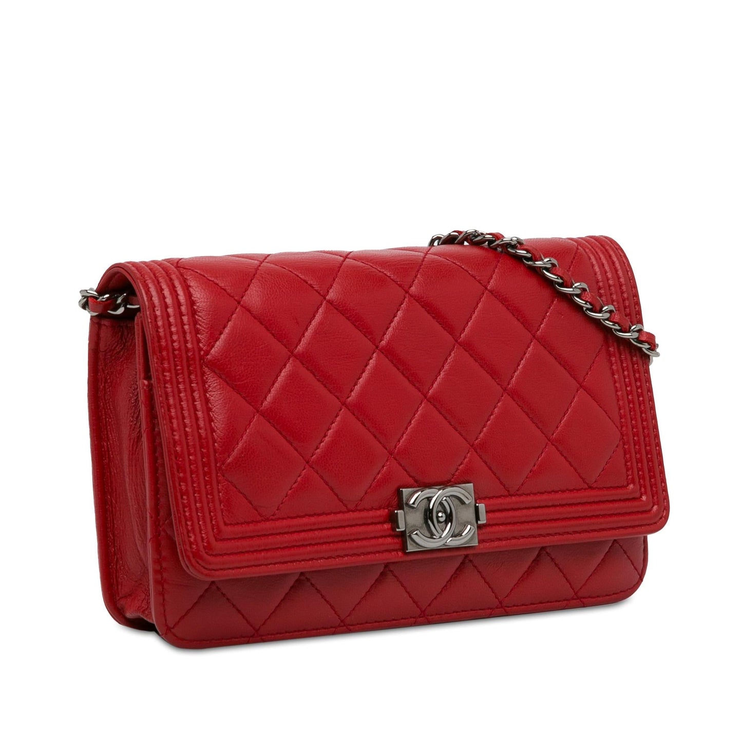 Chanel Lambskin Boy Wallet On Chain (SHG-ZKpWID) Crossbody