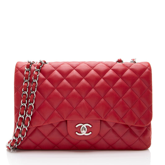 Chanel Lambskin Classic Jumbo Single Flap Bag