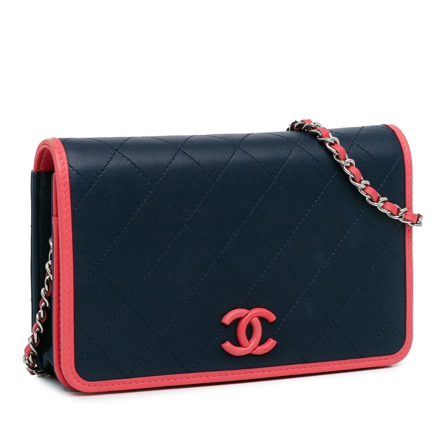 Chanel Lambskin Color Pop CC Wallet On Chain (SHG-pah7rE) Crossbody