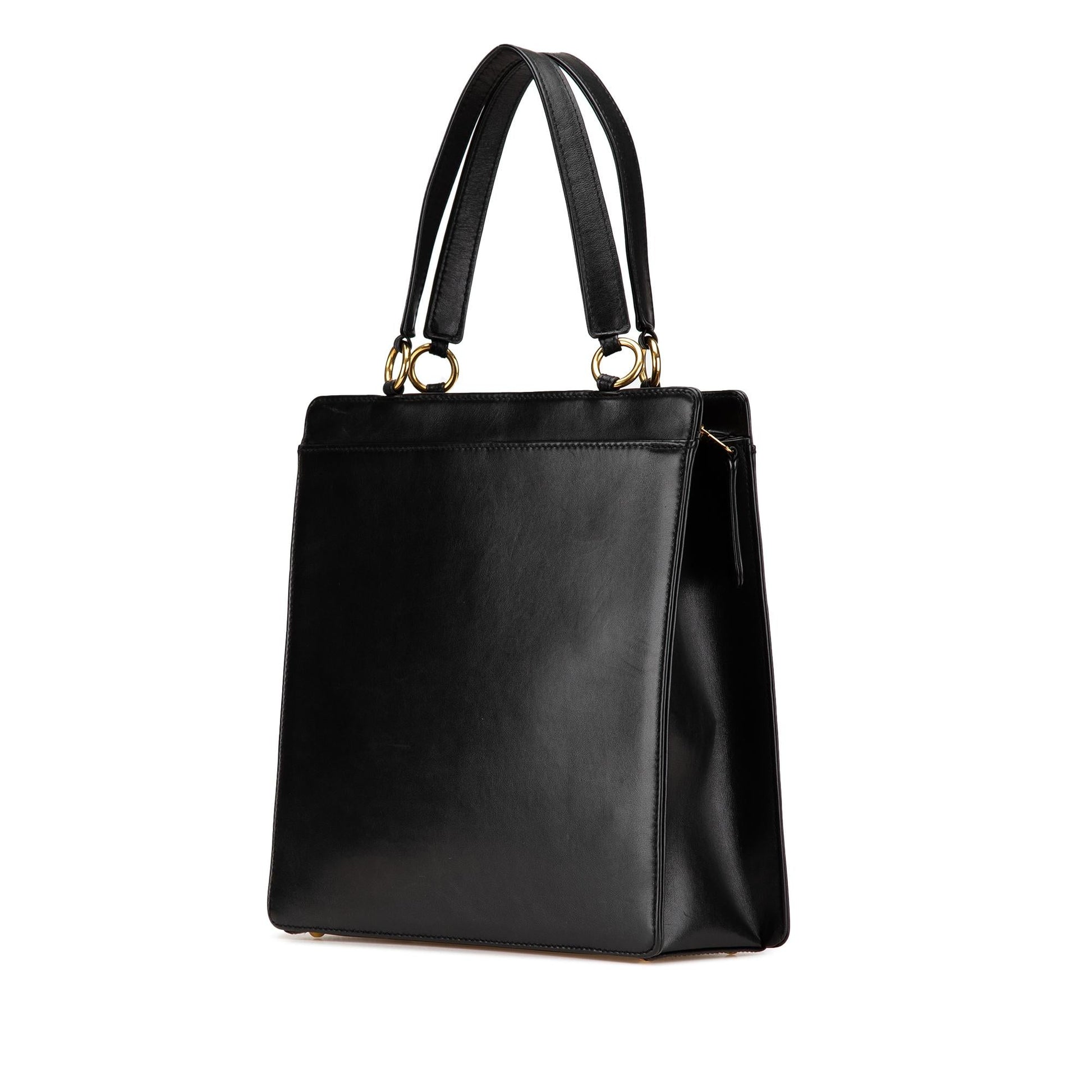 Chanel Lambskin Logo Tote