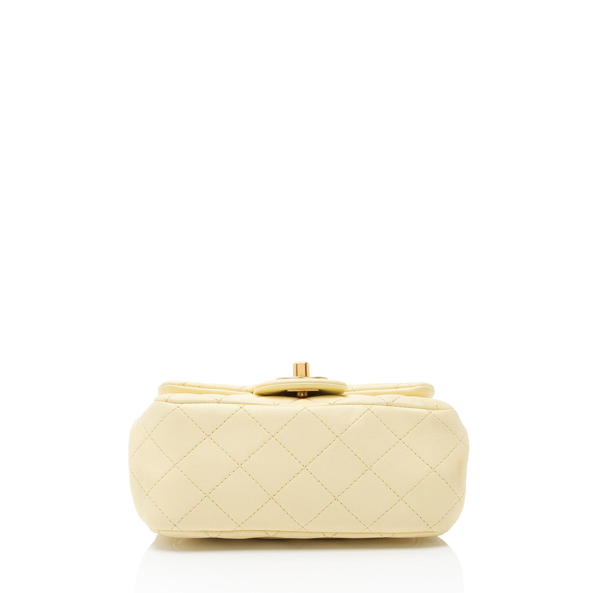 Chanel Lambskin Sweet Camellia Square Mini Flap Bag