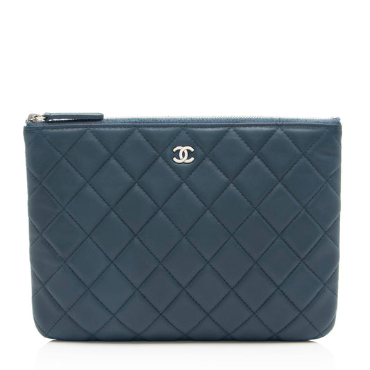 Chanel Lambskin Medium O-Case (SHF-MmekEe) Handbag