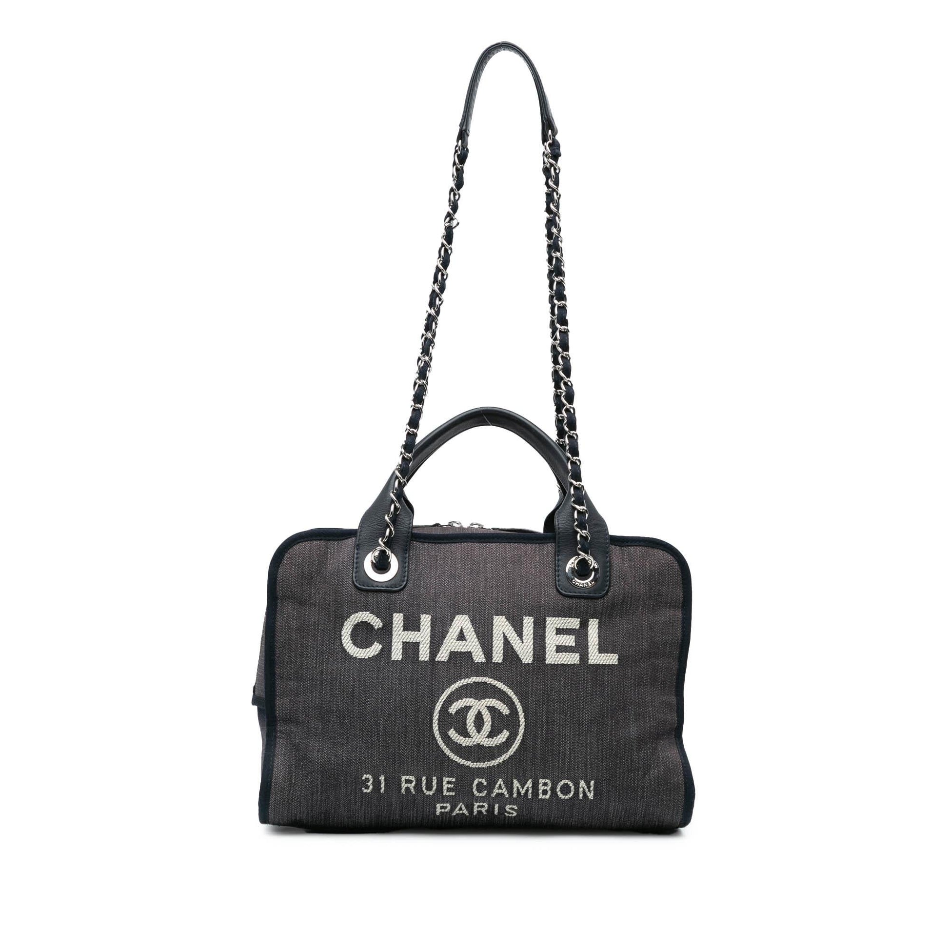 Chanel Large Deauville Bowling Satchel (SHG-qtePh4) Handbag