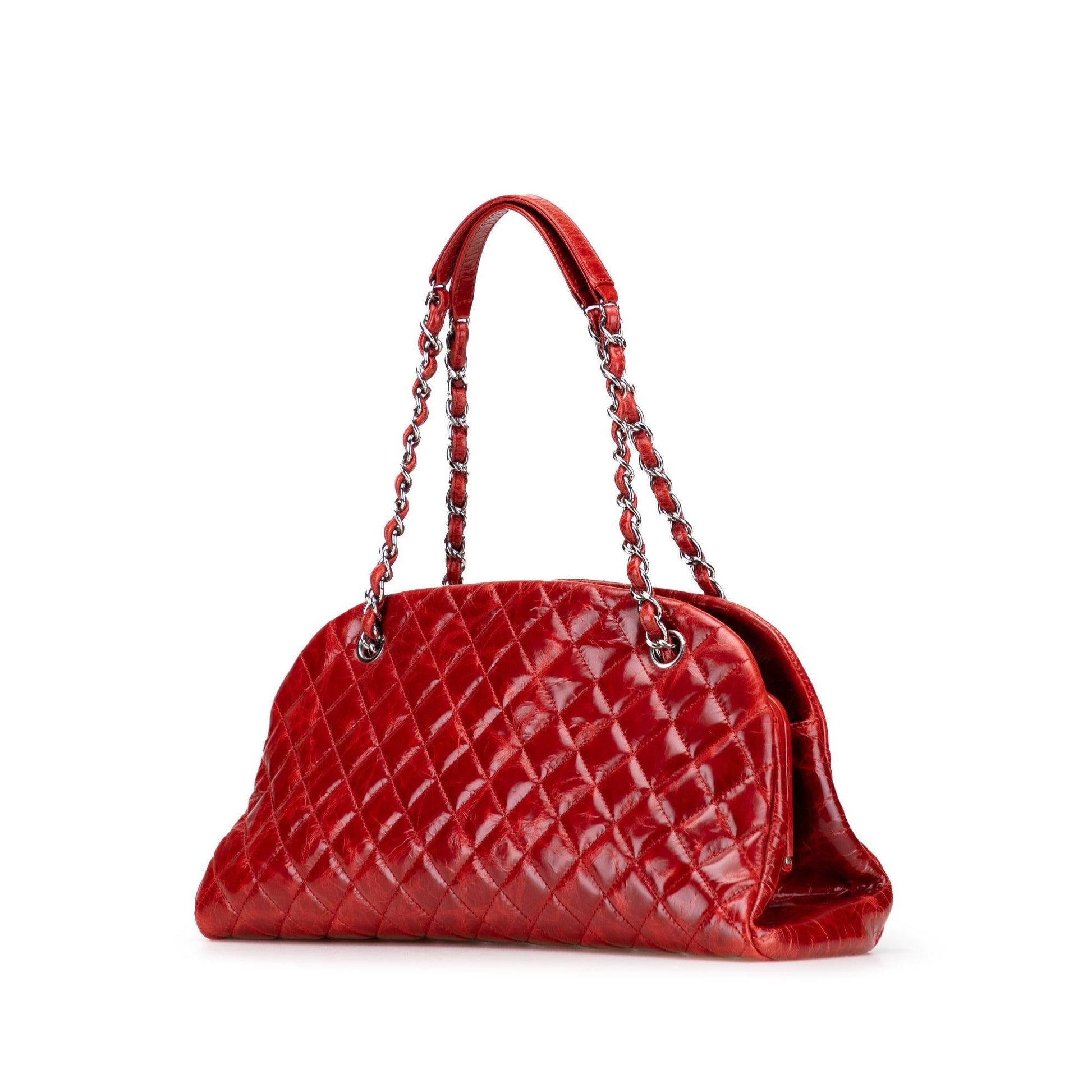 Chanel Large Glazed Calfskin Mademoiselle Bowling Bag