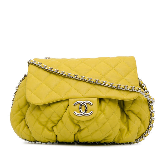 Chanel Large Lambskin Chain Around Flap (SHG-XF6XZl) Crossbody