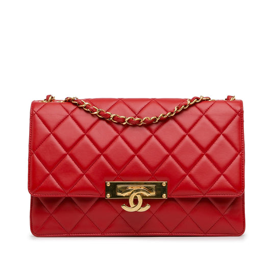 Chanel Large Lambskin Golden Class Flap (SHG-dJzpw1) Shoulder Bag