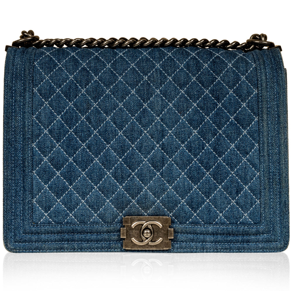 Chanel Boy Bag - Large - Denim