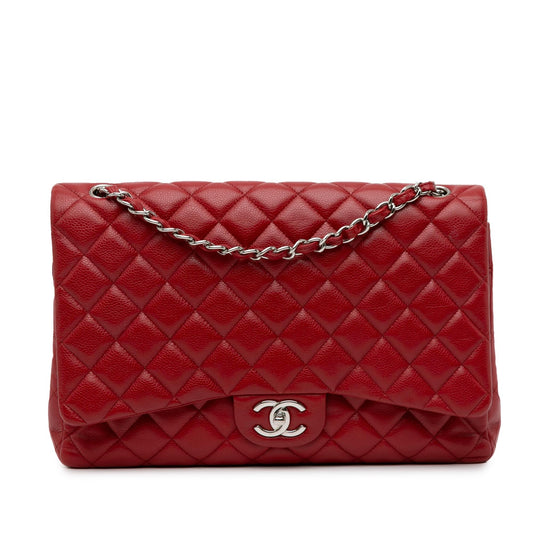 Chanel Maxi Classic Caviar Double Flap (SHG-vmKn86) Shoulder Bag