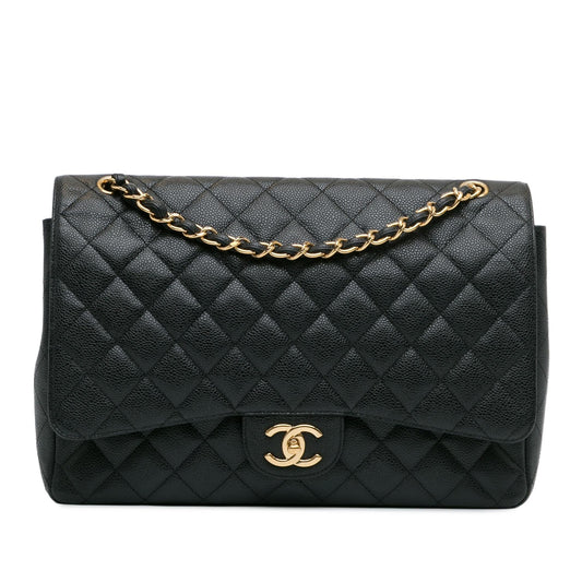 Chanel Maxi Classic Caviar Double Flap (SHG-LTyf3Q) Shoulder Bag