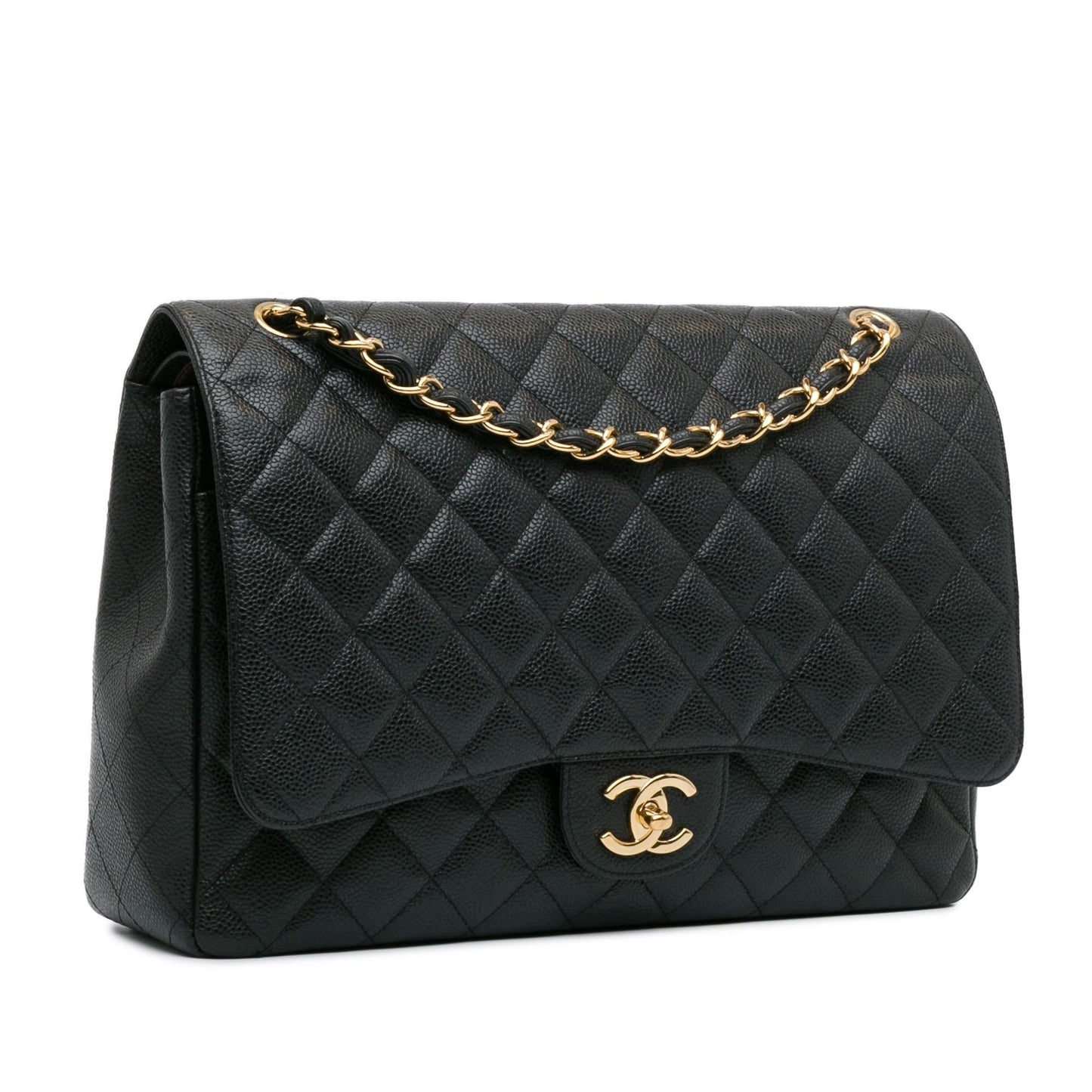 Chanel Maxi Classic Caviar Double Flap (SHG-LTyf3Q) Shoulder Bag