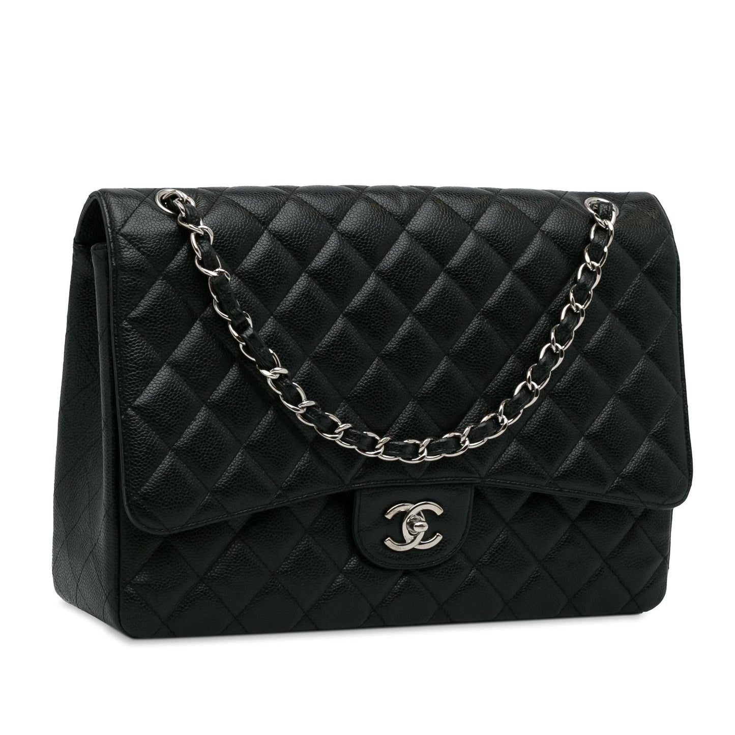 Chanel Maxi Classic Caviar Single Flap (SHG-QSdaKq) Shoulder Bag
