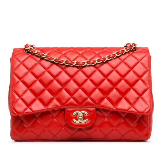 Chanel Maxi Classic Lambskin Single Flap (SHG-utLlb3) Shoulder Bag