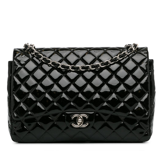 Chanel Maxi Classic Patent Double Flap (SHG-Kp6Vq5) Shoulder Bag