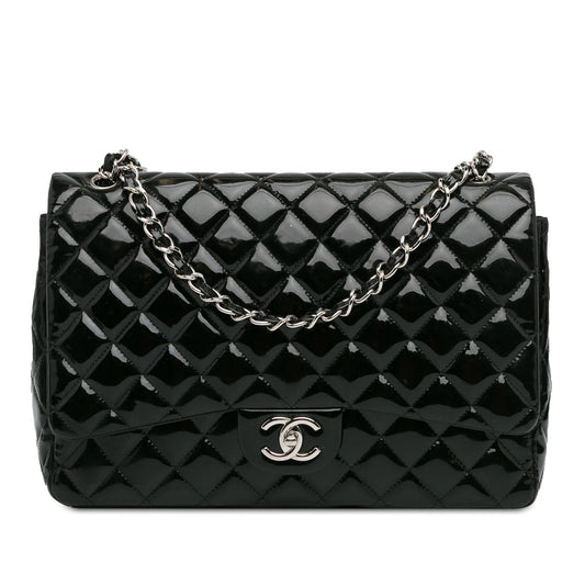 Chanel Maxi Classic Patent Double Flap (SHG-ZO43LK) Shoulder Bag