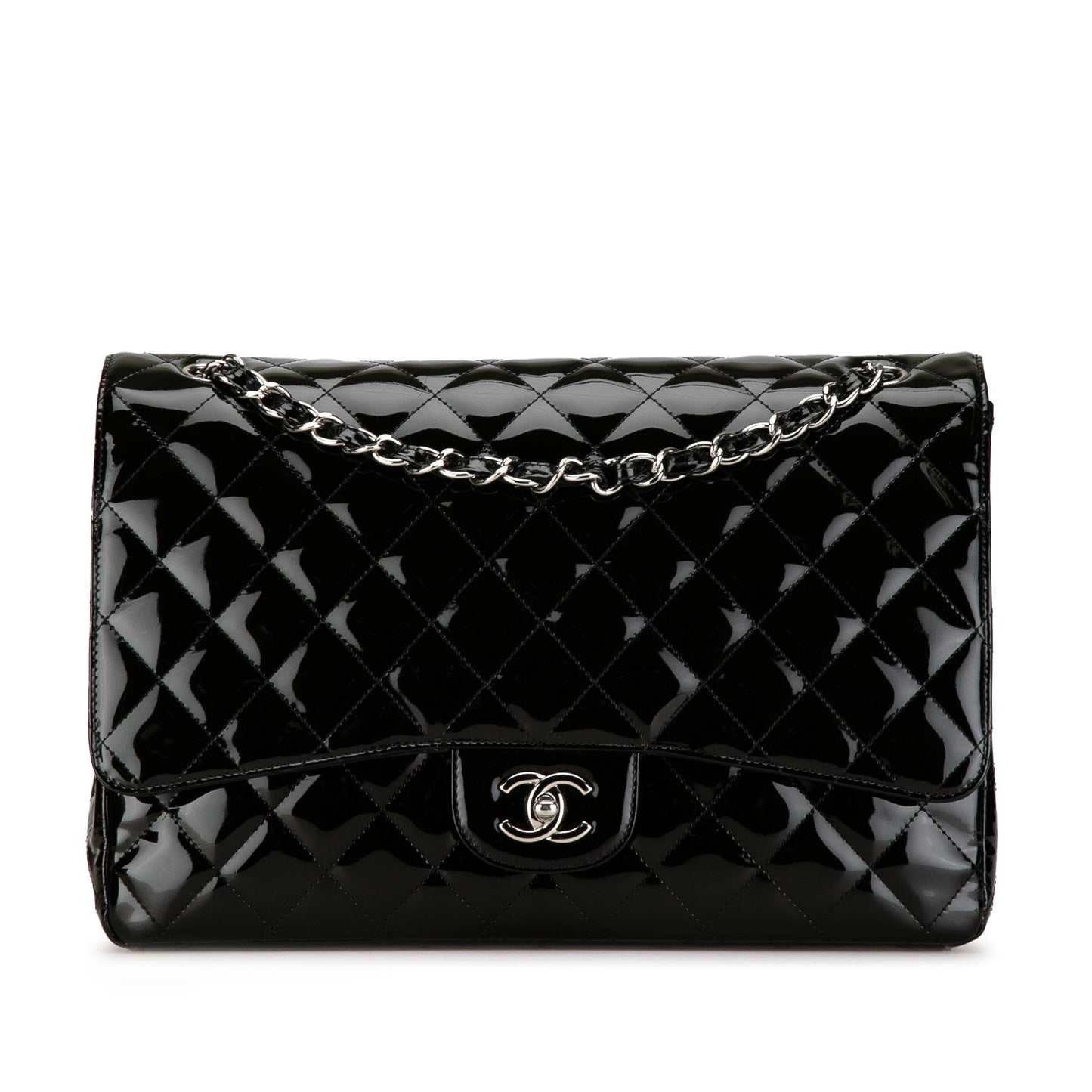Chanel Maxi Classic Patent Single Flap (SHG-eigFNa) Shoulder Bag
