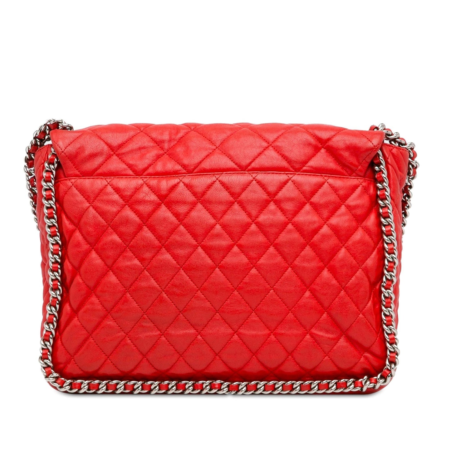 Chanel Maxi Washed Lambskin Chain Around Flap (SHG-CaYHus) Shoulder Bag