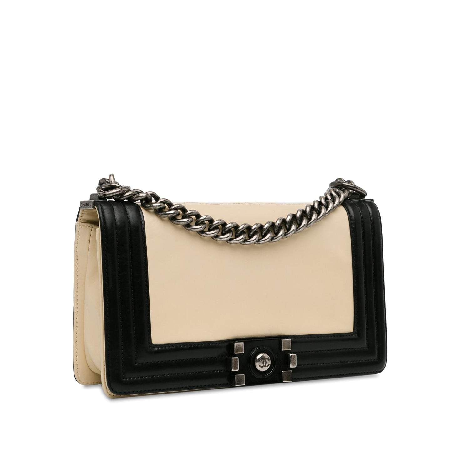 Chanel Medium Bicolor Calfskin Boy Flap (SHG-EWjcMu) Shoulder Bag