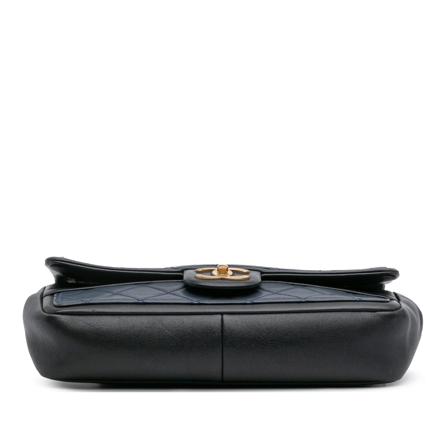 Chanel Medium Bicolor Calfskin Graphic Flap