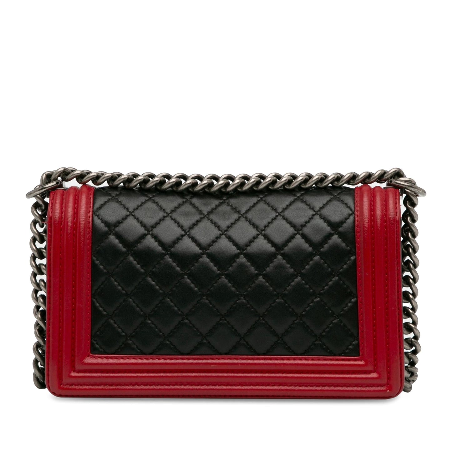 Chanel Medium Bicolor Lambskin Boy Flap (SHG-Qk8sN1) Crossbody