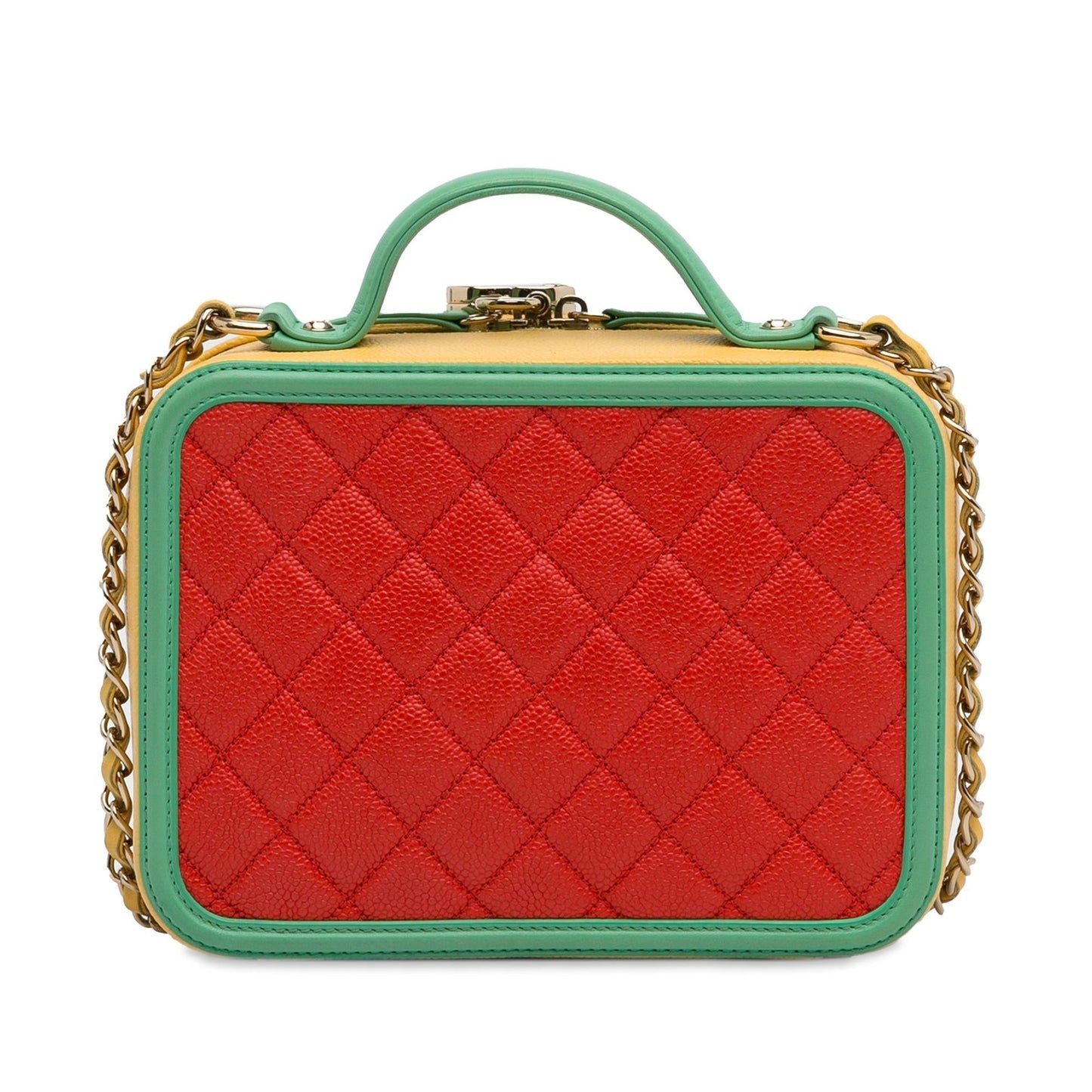 Chanel Medium CC Caviar Filigree Vanity Case (SHG-PrxVRk) Handbag