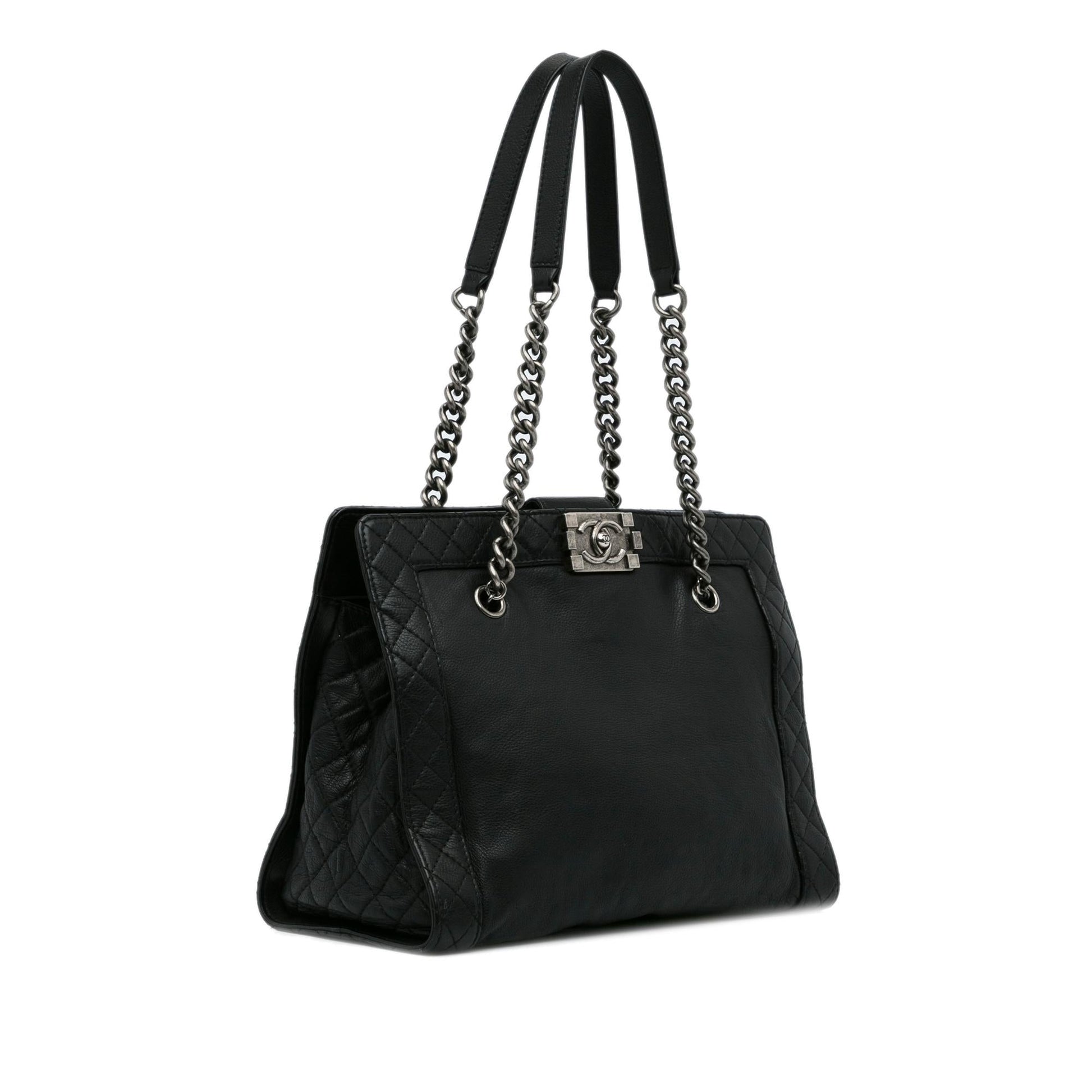 Chanel Medium Calfskin Boy Reverso Shopping Tote