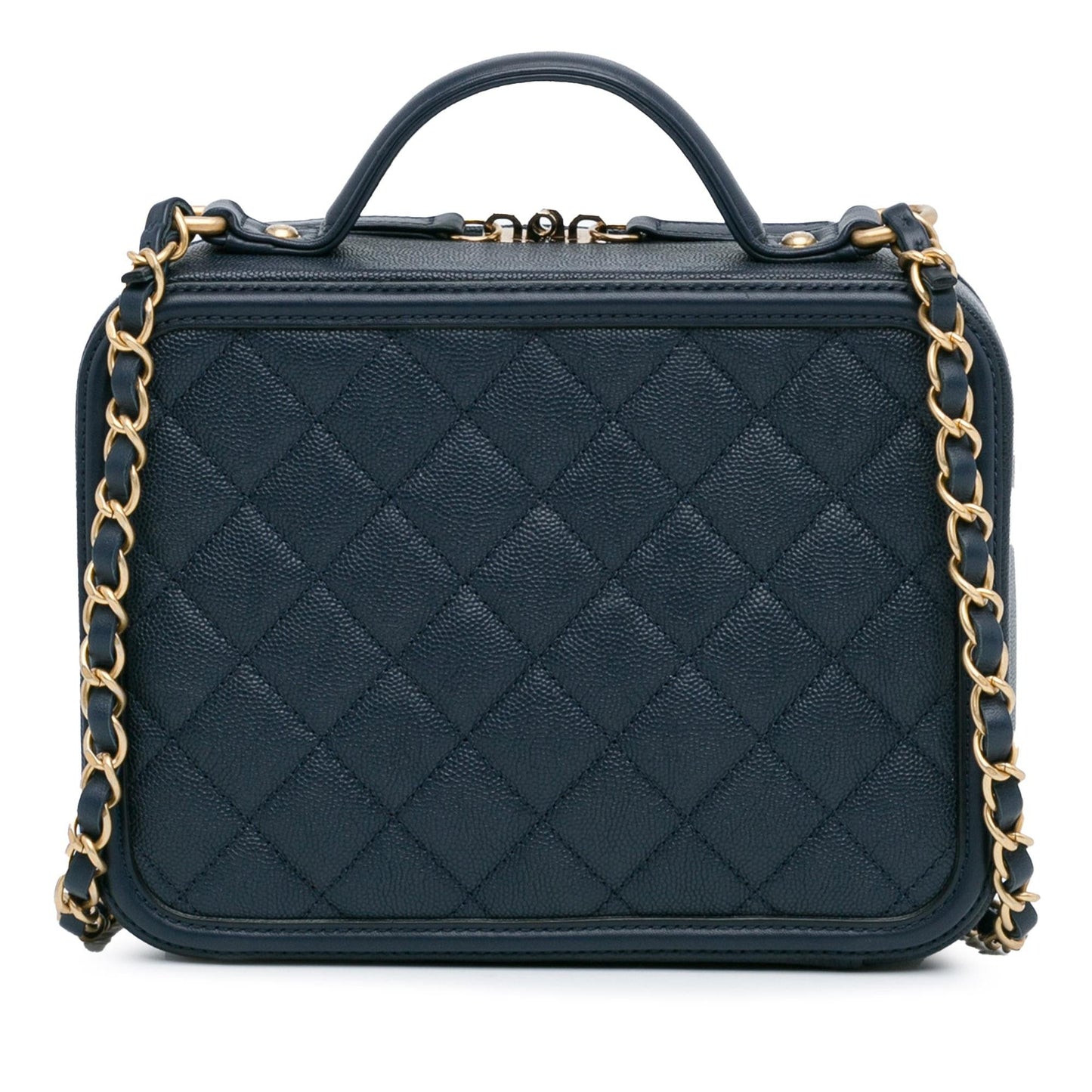 Chanel Medium Caviar CC Filigree Vanity Case (SHG-1tdpwa) Handbag