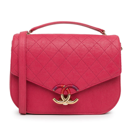 Chanel Medium Caviar Cuba Thread Around Flap (SHG-8TOKZr) Shoulder Bag