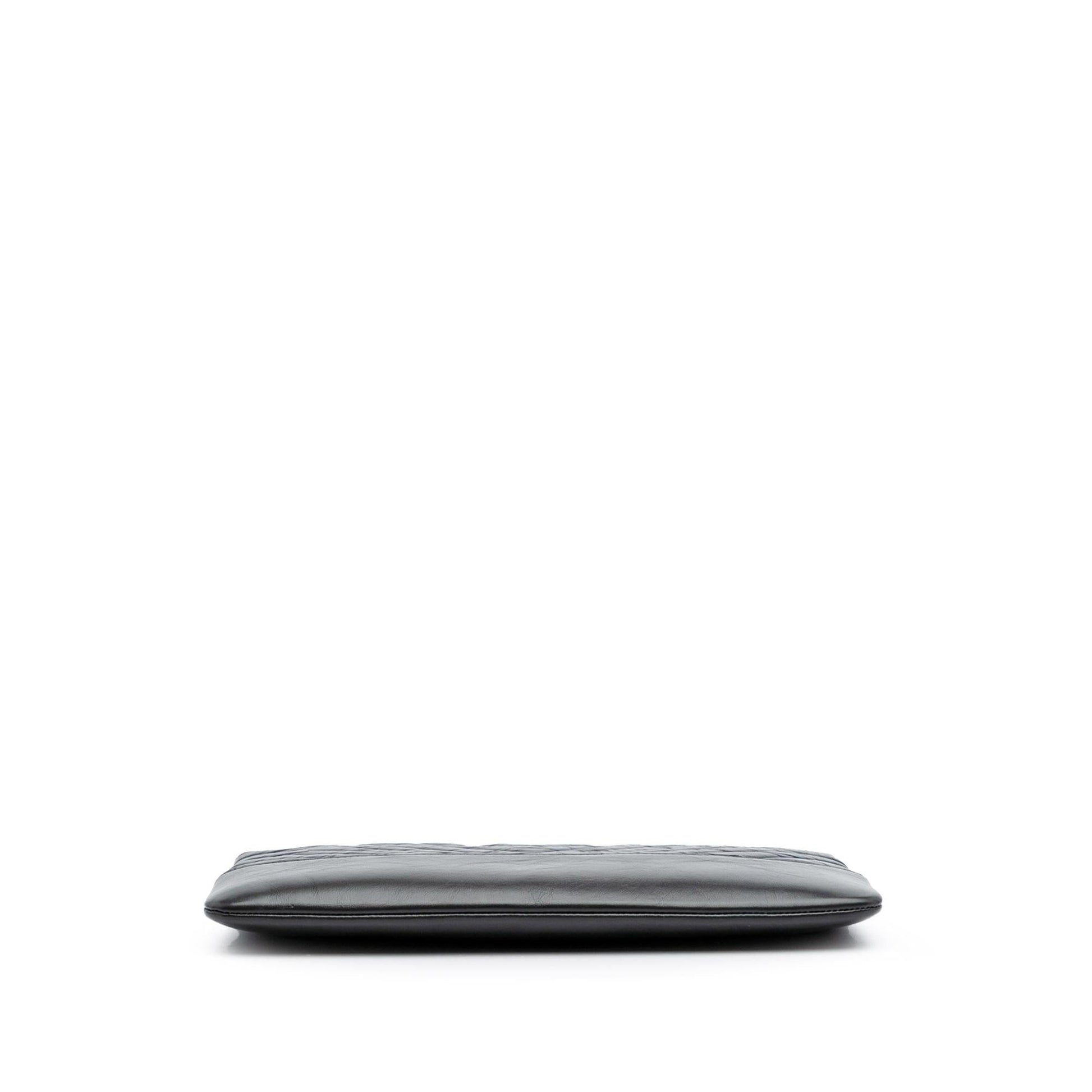 Chanel Medium Chevron Aged Calfskin Gabrielle Cosmetic Clutch