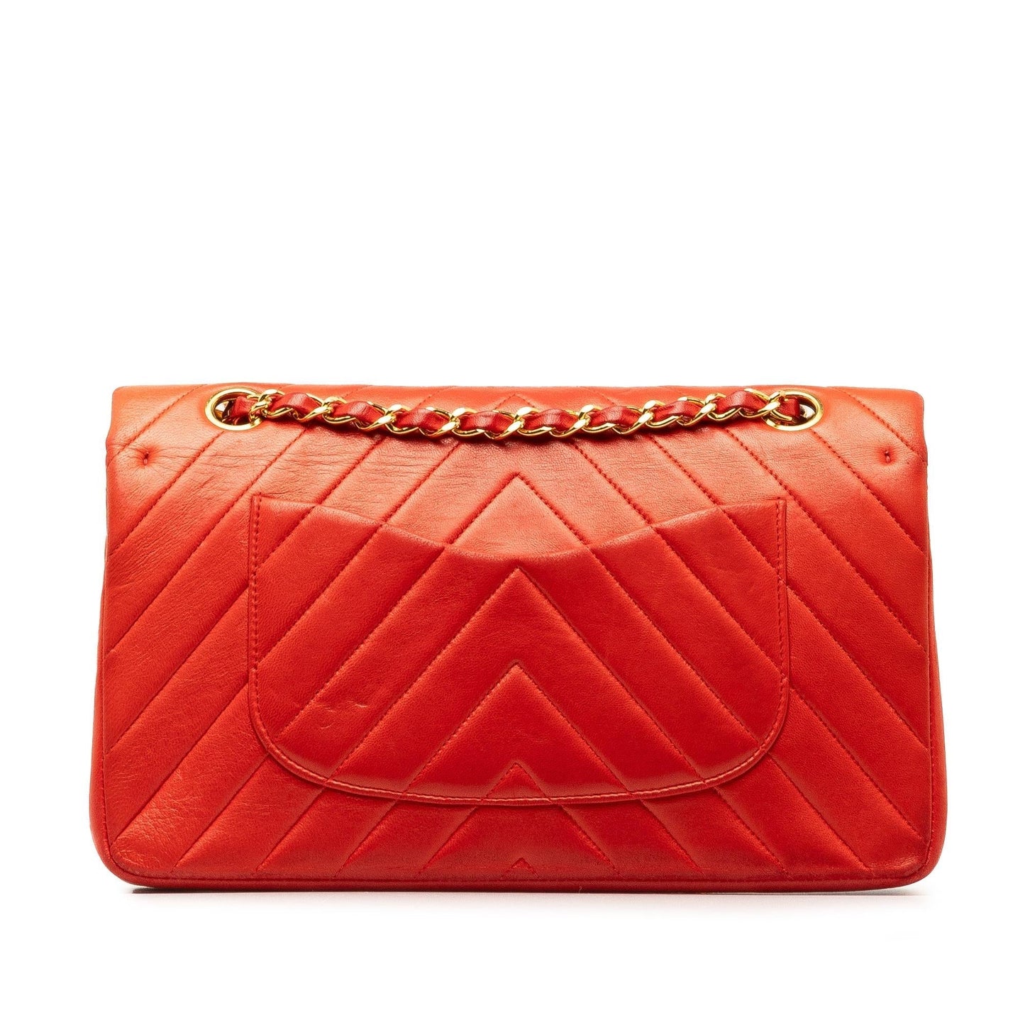 Chanel Medium Chevron Lambskin Double Flap (SHG-8d3ILA) Shoulder Bag