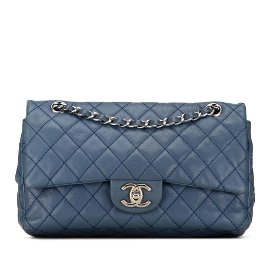 Chanel Medium Classic Caviar Double Flap (SHG-nwlisX) Shoulder Bag