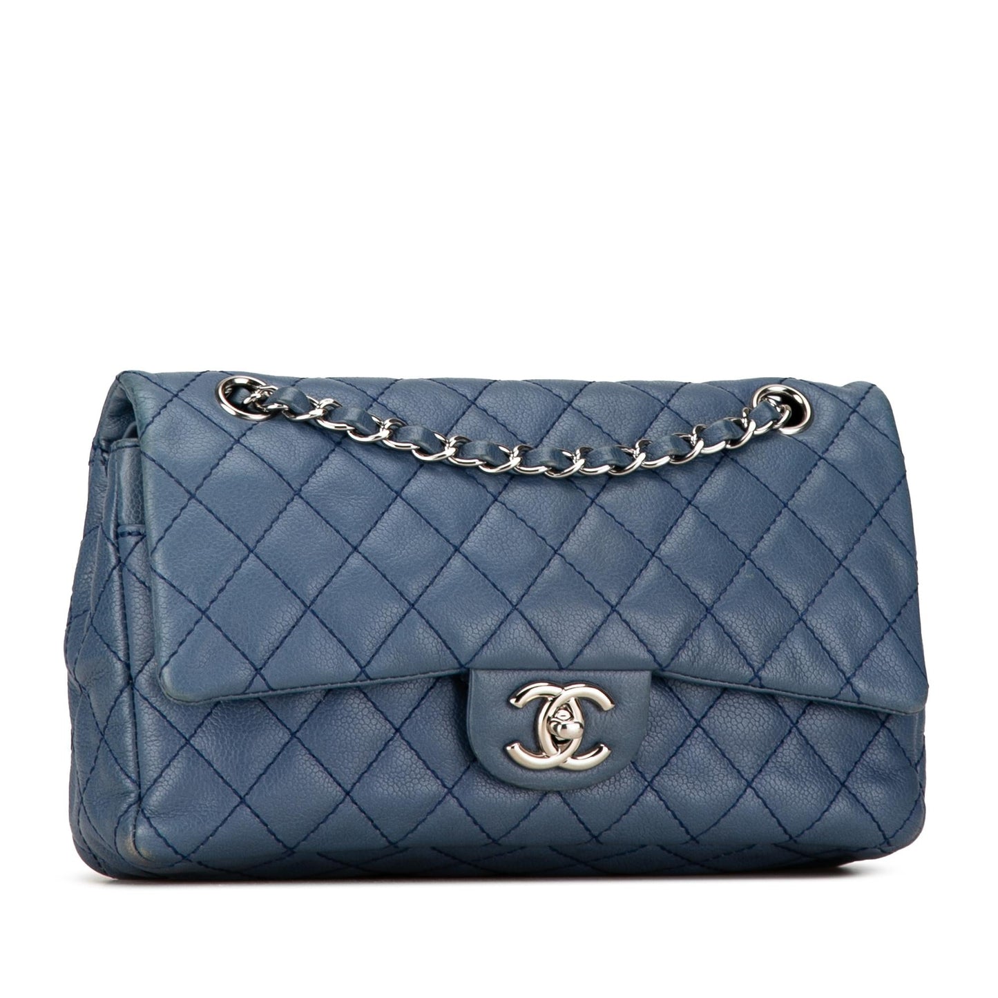 Chanel Medium Classic Caviar Double Flap (SHG-nwlisX) Shoulder Bag