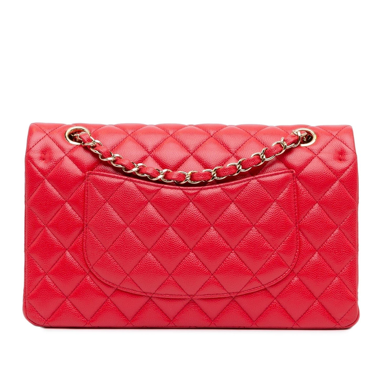 Chanel Medium Classic Caviar Double Flap (SHG-Pe4Lry) Shoulder Bag