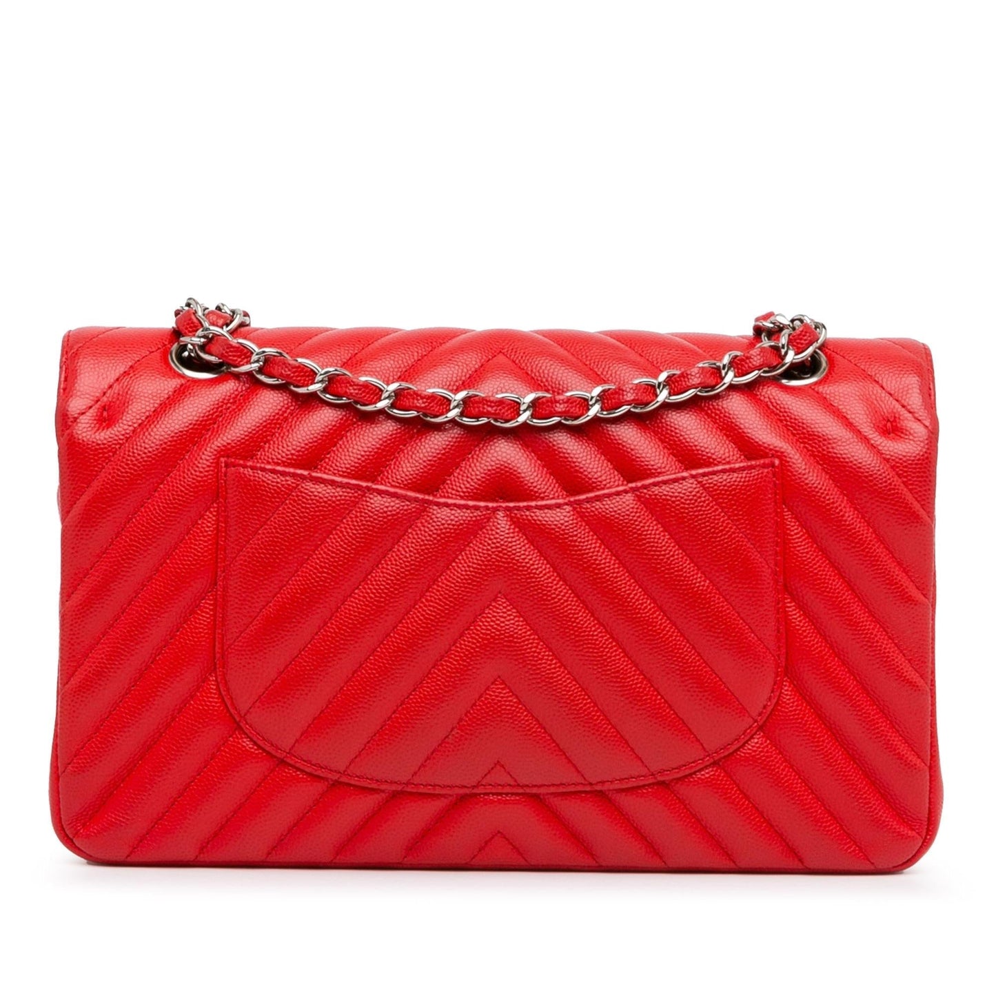 Chanel Medium Classic Chevron Caviar Double Flap (SHG-Cx8LmL) Shoulder Bag