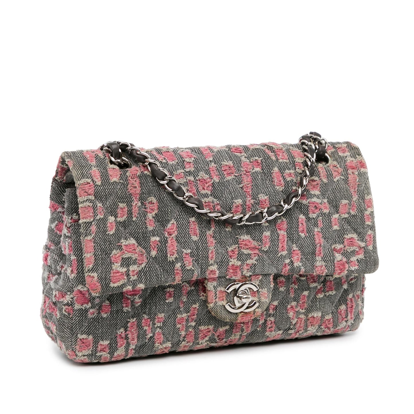 Chanel Medium Classic Distressed Double Flap (SHG-TlmQAu) Shoulder Bag