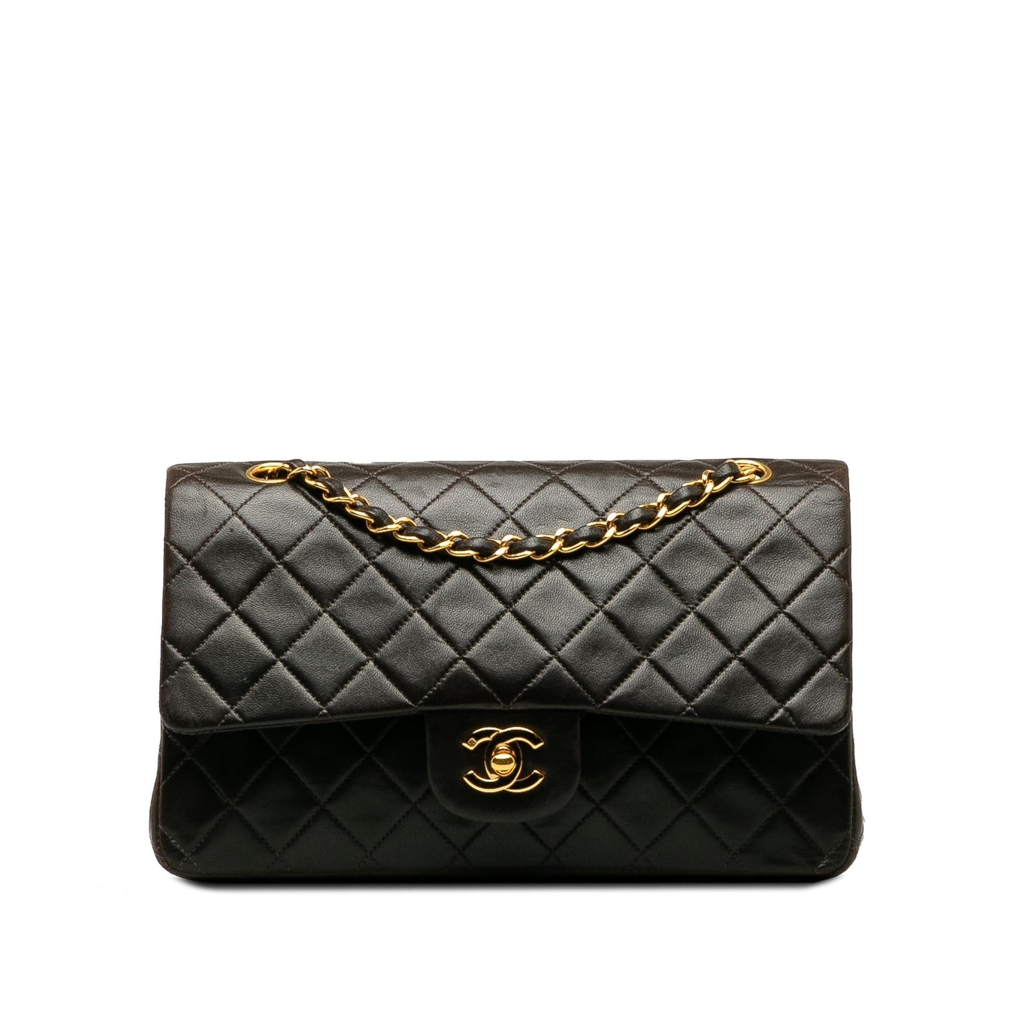 Chanel Medium Classic Lambskin Double Flap (SHG-kZvYcH) Shoulder Bag