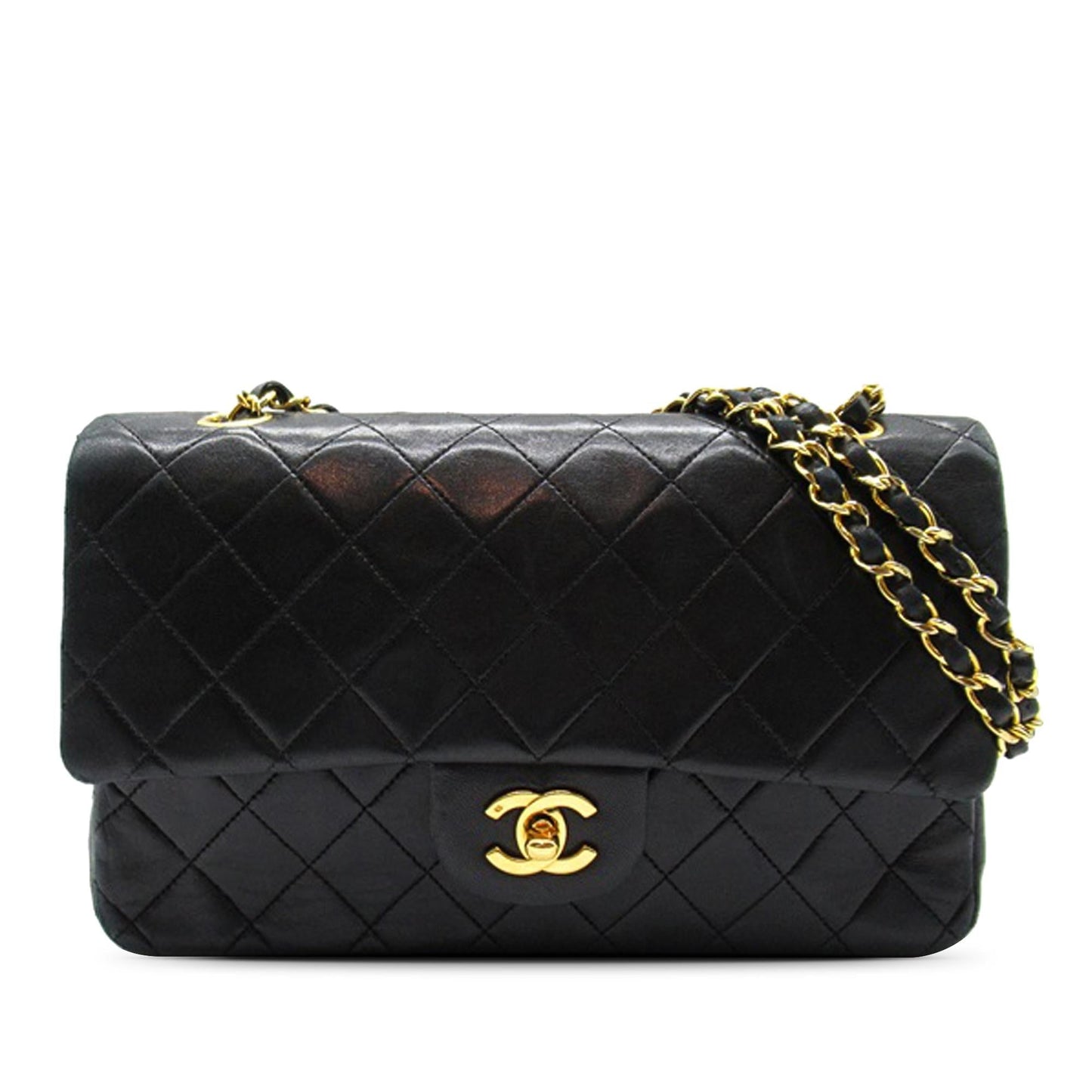 Chanel Medium Classic Lambskin Double Flap (SHG-rOp0wC) Shoulder Bag