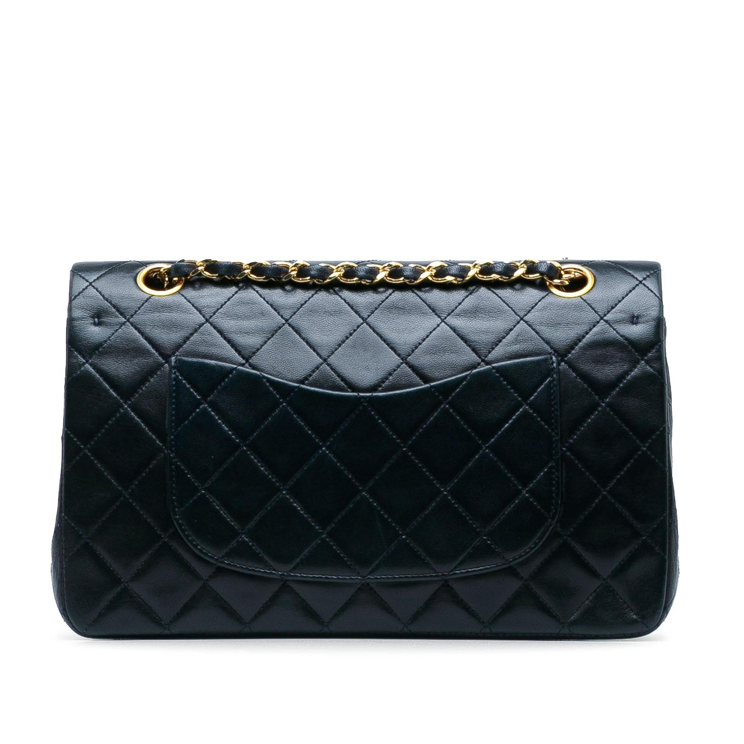 Chanel Medium Classic Lambskin Double Flap (SHG-98UYIH) Shoulder Bag