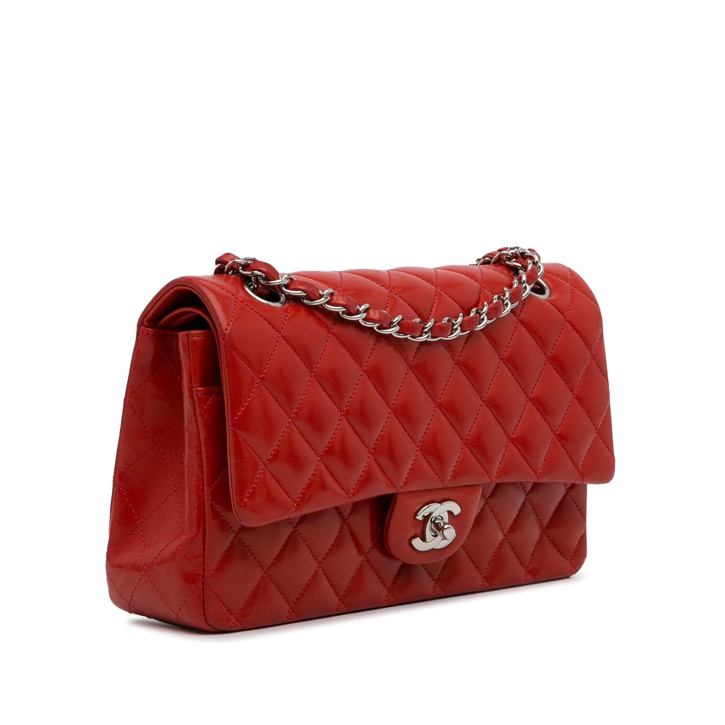 Chanel Medium Classic Lambskin Double Flap (SHG-jANftr) Shoulder Bag