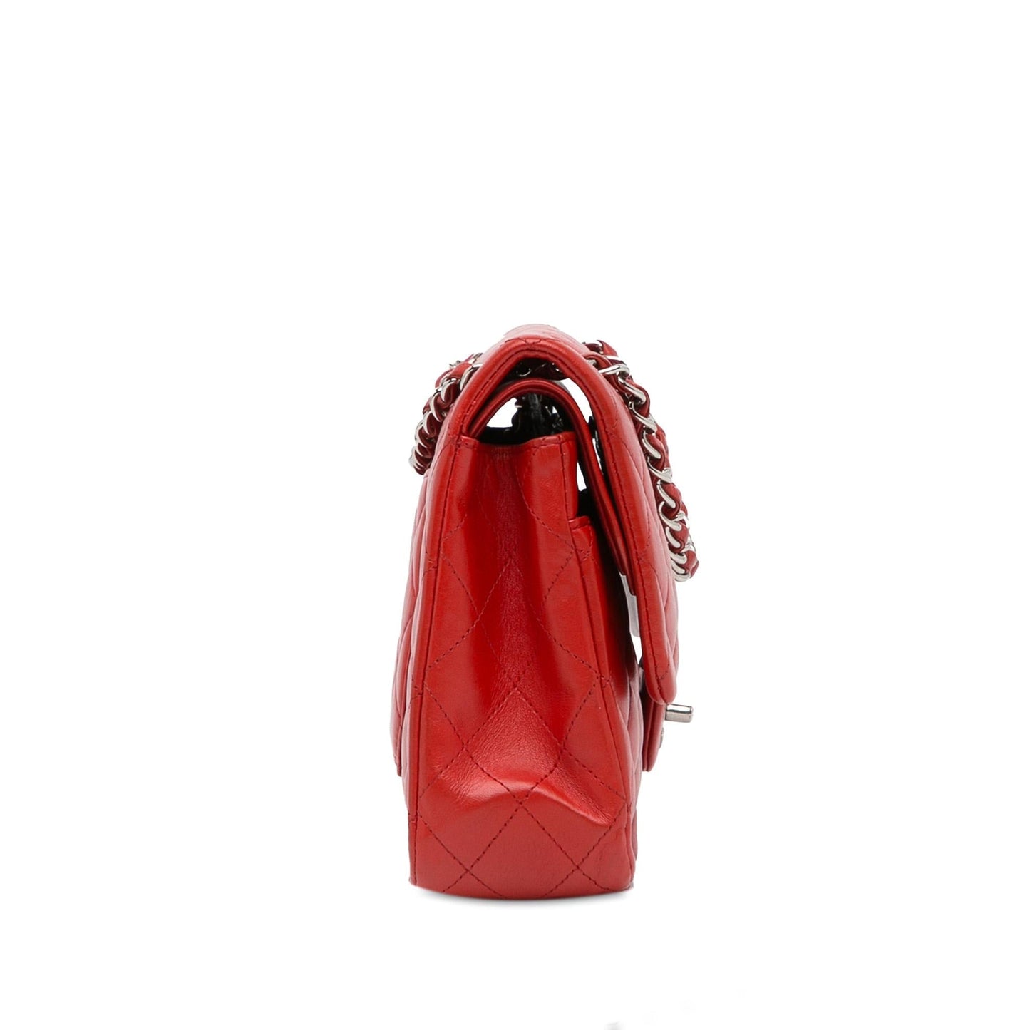 Chanel Medium Classic Lambskin Double Flap (SHG-6e5LDW) Shoulder Bag