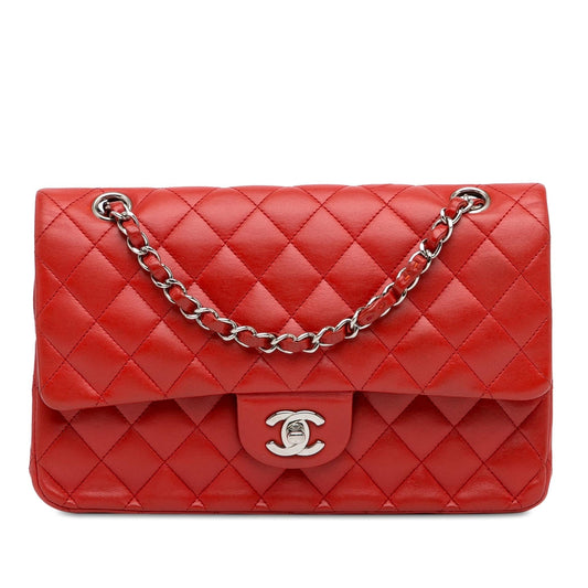 Chanel Medium Classic Lambskin Double Flap (SHG-6e5LDW) Shoulder Bag