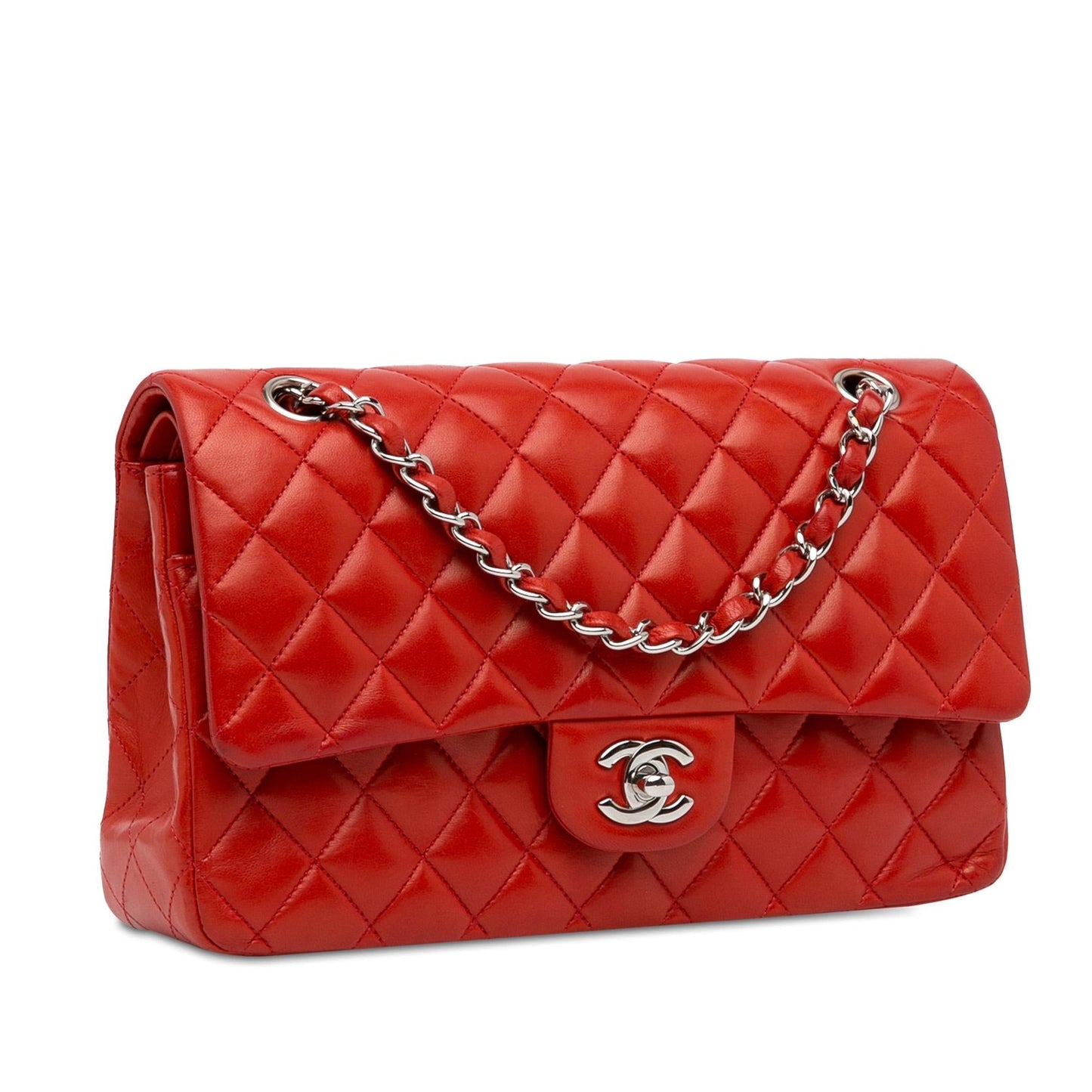 Chanel Medium Classic Lambskin Double Flap (SHG-zQnKMr) Shoulder Bag