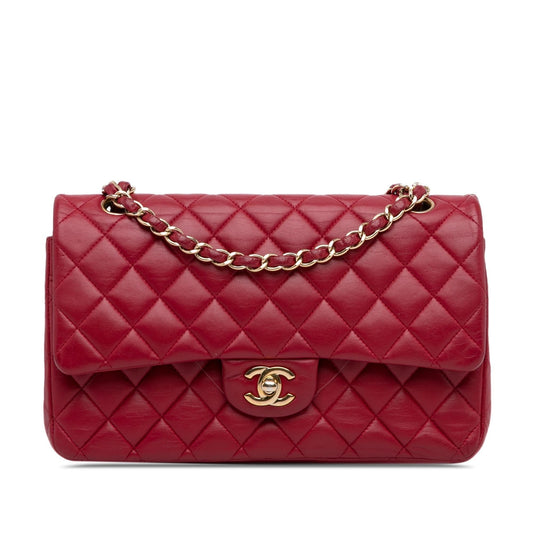 Chanel Medium Classic Lambskin Double Flap (SHG-VyY1OR) Shoulder Bag