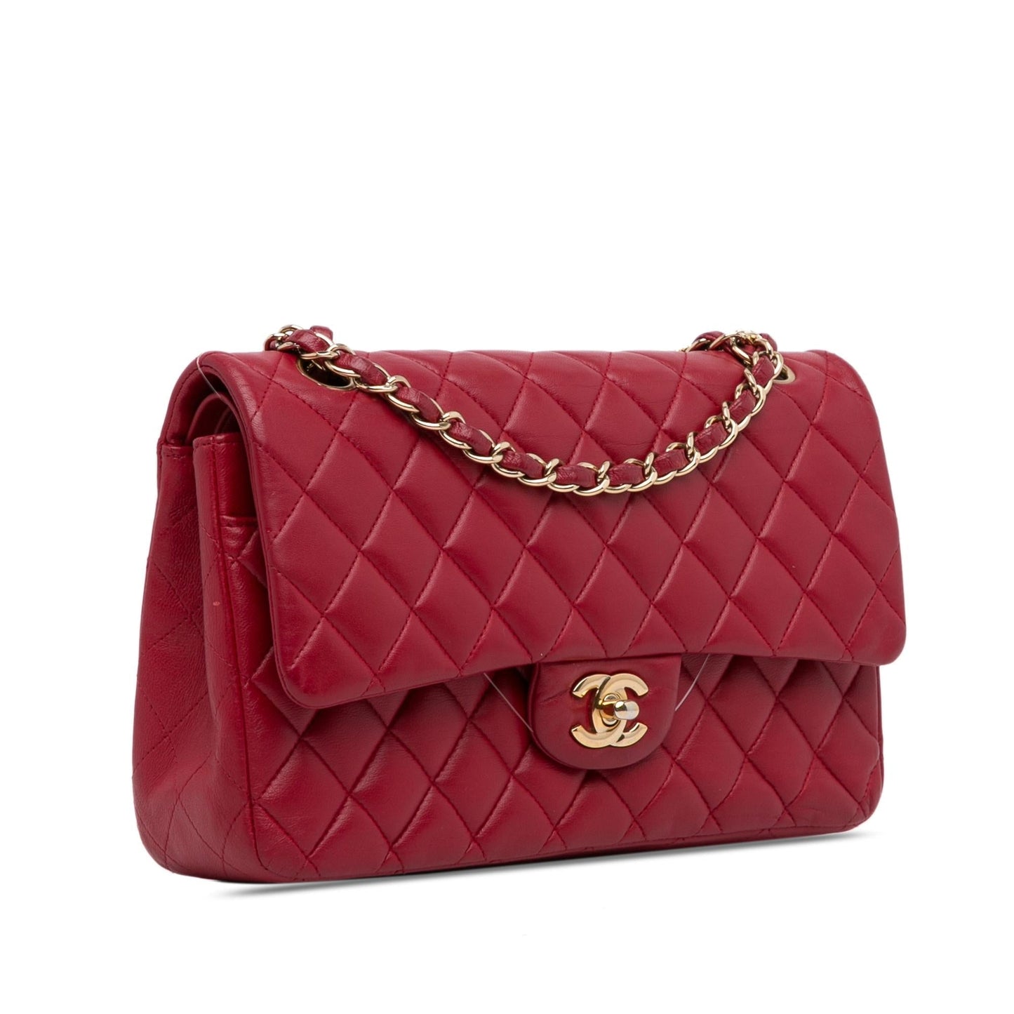 Chanel Medium Classic Lambskin Double Flap (SHG-VyY1OR) Shoulder Bag