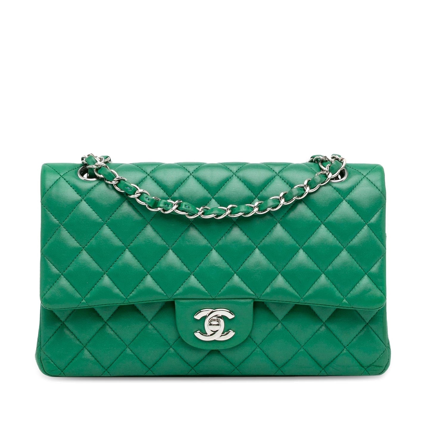Chanel Medium Classic Lambskin Double Flap (SHG-dUgyW7) Shoulder Bag