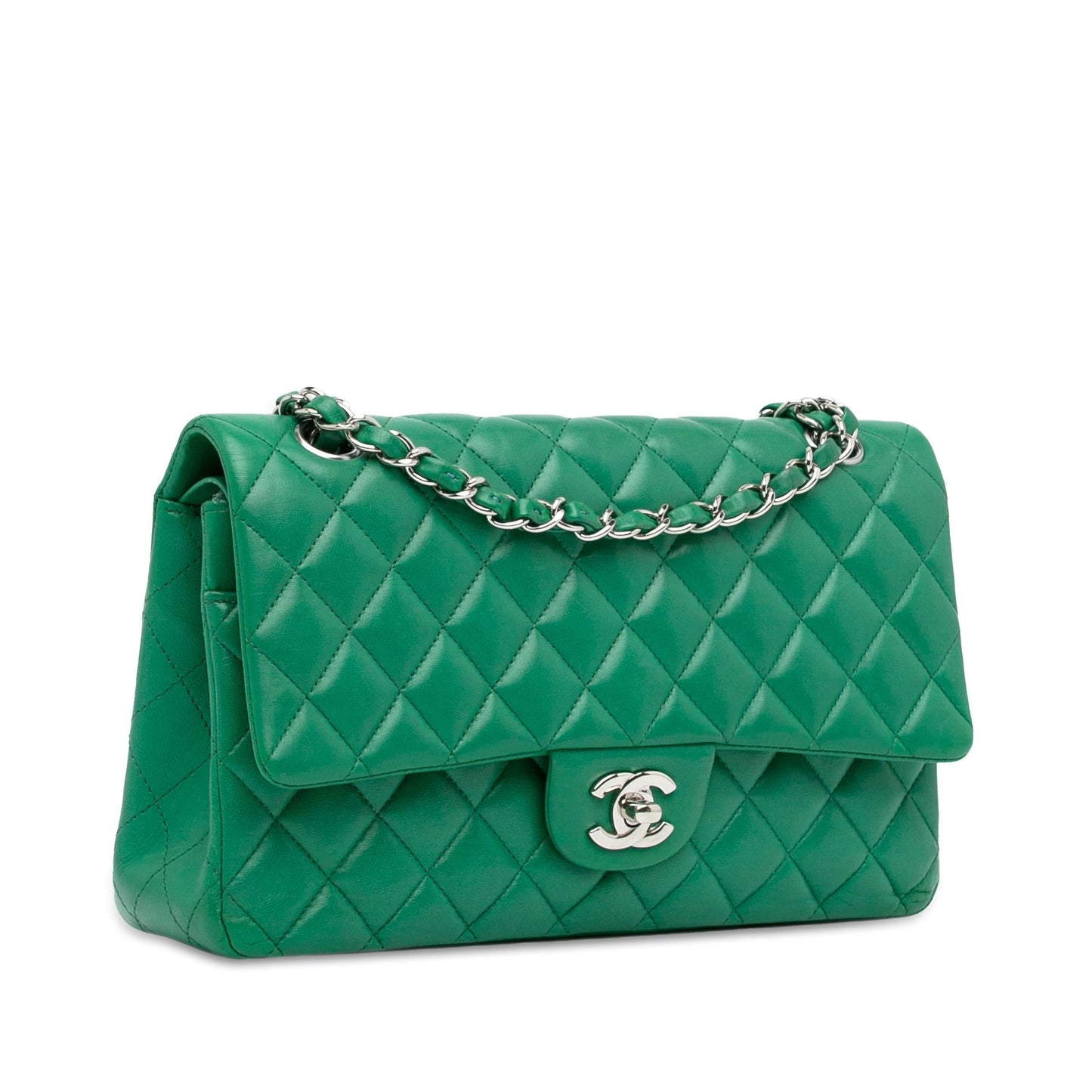 Chanel Medium Classic Lambskin Double Flap (SHG-dUgyW7) Shoulder Bag