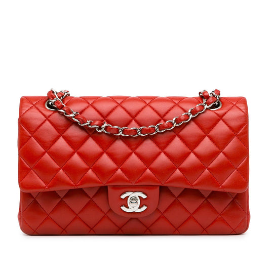 Chanel Medium Classic Lambskin Double Flap (SHG-RvTPyZ) Shoulder Bag