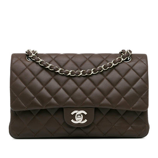 Chanel Medium Classic Lambskin Double Flap (SHG-7QwY4H) Shoulder Bag