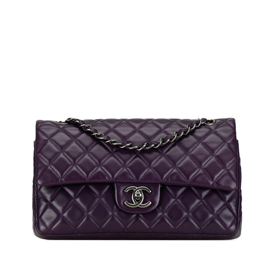 Chanel Medium Classic Lambskin Double Flap (SHG-HBz089) Shoulder Bag